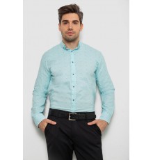 Сорочка чоловіча з принтом, колір м'ятний, 214R7074