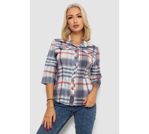 Рубашка женская, цвет джинс, 230R063-25