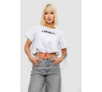 Футболка женская с принтом, цвет белый, 244R2306