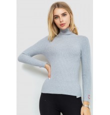 Гольф жіночий в рубчик, колір світло-сірий, 204R051