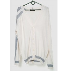 Кофта чоловіча на ґудзиках, колір молочний, 244R6180