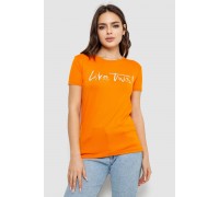 Футболка женская с принтом, цвет оранжевый, 244R501