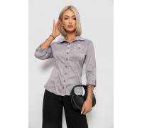 Рубашка классическая в полоску, цвет серый, 230R645