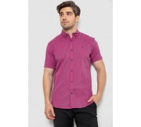 Сорочка чоловіча в клітку, колір рожевий, 214R2445