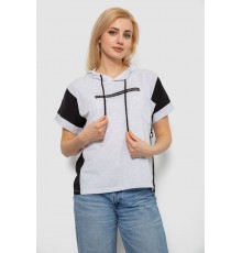 Футболка жіноча з принтом, колір сірий, 244R2311-5