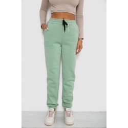 Спортивные штаны женские на флисе, цвет светло-мятный, 238R57011