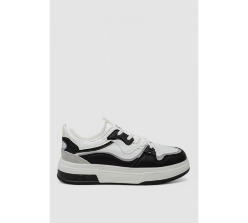 Кросівки чоловічі демісезонні, колір біло-чорний, 243RHK36