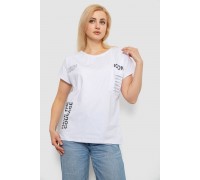 Футболка жіноча з принтом, колір білий, 244R2318-5