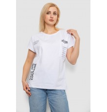 Футболка жіноча з принтом, колір білий, 244R2318-5