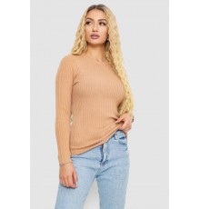 Кофта жіноча однотонна 244R2031-2, колір Бежевий