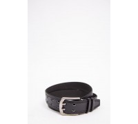 Мужской ремень с классической пряжкой, черного цвета, 196R40U122