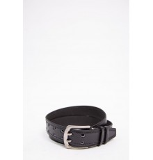 Чоловічий ремінь з класичною пряжкою, чорного кольору, 196R40U122