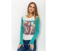 Свитшот жіночий, колір оливково-молочний, 167R731