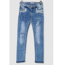 Джинси для дівчаток, колір синій, 247R3809