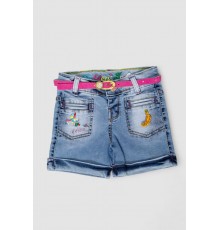 Шорти джинсові для дівчинки, колір синій, 247R1210-1