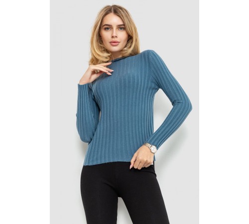 Гольф женский однотонный, цвет джинс, 204R038