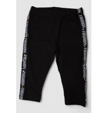 Велотреки для дівчаток, колір чорний, 247R516