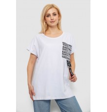 Футболка жіноча з принтом, колір білий, 244R2412
