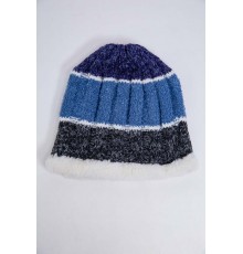 Дитяча шапка, сіро-синього кольору, з вовни, 167R7777