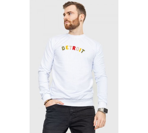 Світшот чоловічий демісезонний, колір білий, 208R0204