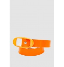 Ремінь жіночий лаковий, колір помаранчевий, 196R2010W10