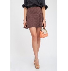 Спідниця жіноча, колір коричнево-чорний, 112R469