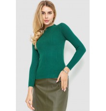 Водолазка жіноча однотонна, колір зелений, 204R019