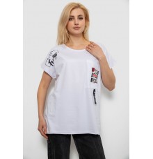 Футболка женская с принтом, цвет молочный, 244R2413