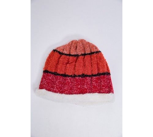 Дитяча шапка, теракотового кольору, з вовни, 167R7777