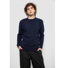 Светр чоловічий однотонний, колір темно-синій, 161R1040