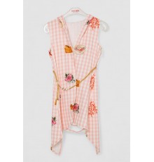 Кардиган в комплекті з лонгслів для дівчаток, колір рожевий, 247R1001