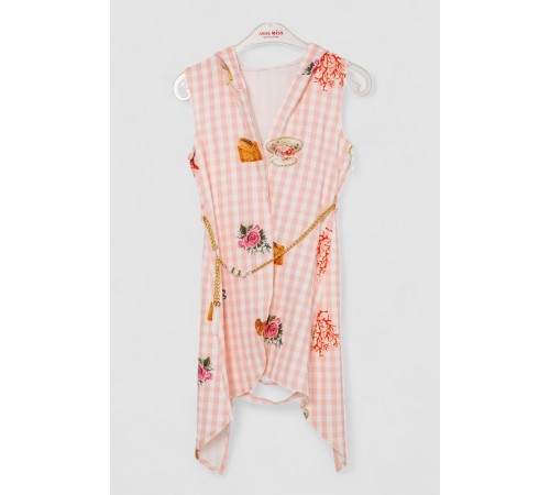 Кардиган в комплекті з лонгслів для дівчаток, колір рожевий, 247R1001