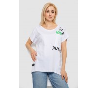 Футболка женская с принтом, цвет белый, 244R2415