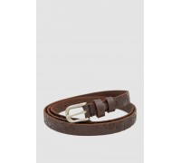 Ремінь жіночий тонкий, колір темно-коричневий, 196R15Y0W16