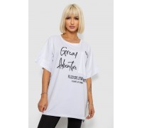 Футболка жіноча з принтом, колір білий, 244R2501