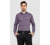 Сорочка чоловіча з принтом, колір сливовий, 186R2068