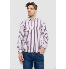 Сорочка чоловіча в смужку, колір білий, 186R2089