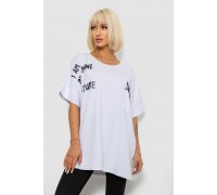 Футболка жіноча з принтом, колір білий, 244R2511