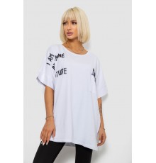 Футболка жіноча з принтом, колір білий, 244R2511