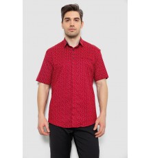 Сорочка чоловіча з принтом, колір бордовий, 186R7313
