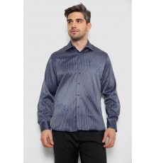 Сорочка чоловіча з принтом, колір синій, 214R5829