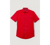 Сорочка чоловіча однотонна, колір червоний, 214R7005