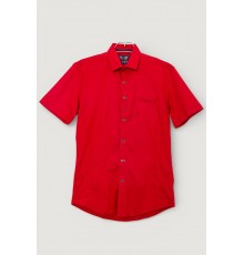 Сорочка чоловіча однотонна, колір червоний, 214R7005