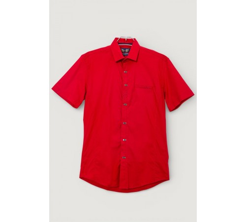 Сорочка чоловіча однотонна, колір червоний, 214R7005