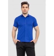 Сорочка чоловіча з принтом, колір електрик, 214R7014 Сорочка чоловіча з принтом, колір електрик, 214R7014