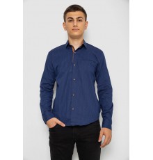 Сорочка чоловіча з принтом, колір синій, 214R7045