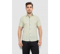 Рубашка мужская с принтом, цвет желтый, 214R7129