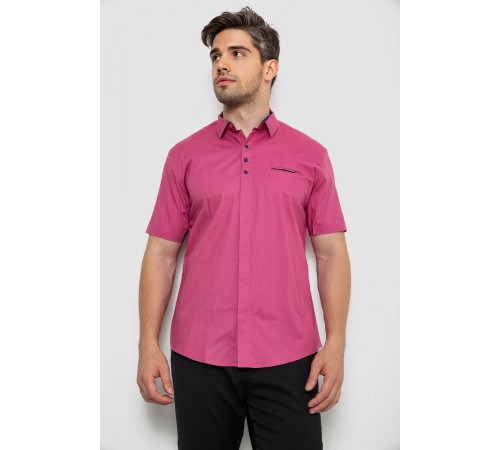 Рубашка мужская, цвет сливовый, 214R7326