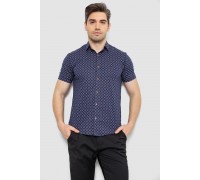 Рубашка мужская с принтом, цвет синий, 214R7330