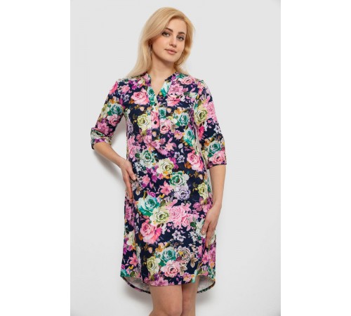 Сукня жіноча з принтом, колір синій, 230R104-1